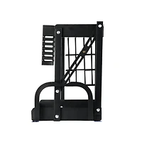 Household Essentials 12" Black Metal 2-Tier Countertop Caddy