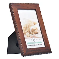 Expressions™ Brown Beaded Edge Frame by Studio Décor