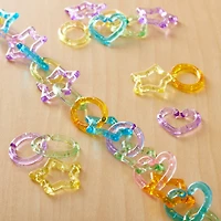 Glitter Pastel Mixed Shape Chain Links by Creatology™