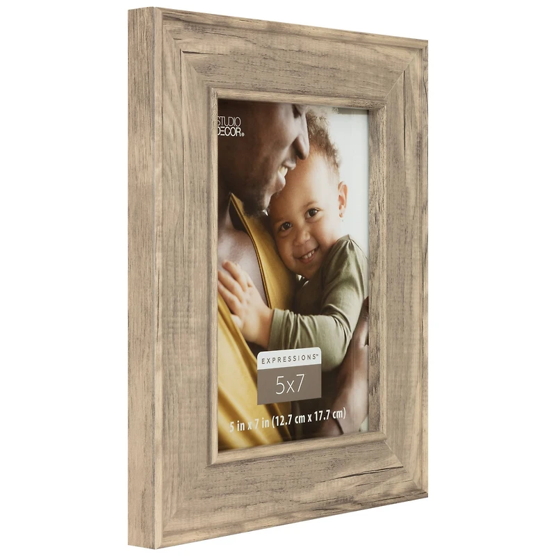 Expressions™ Light Gray Wood Grain Frame by Studio Décor
