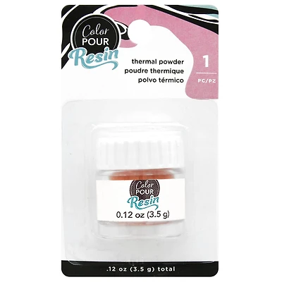 Color Pour Resin Orange Yellow Pigment Thermal Powder, 0.12oz.