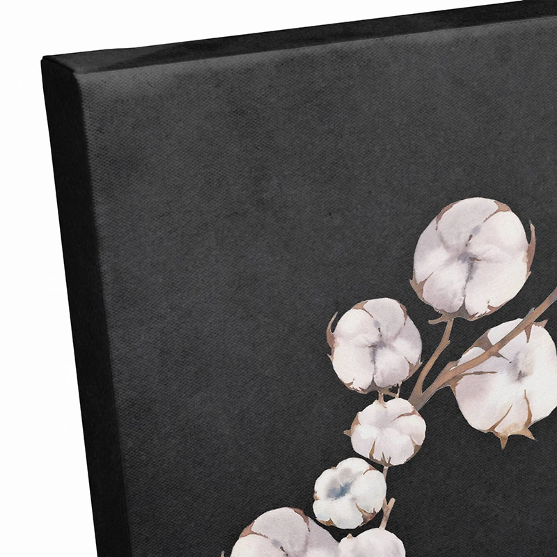 Our Nest Cotton Wreath Canvas Art