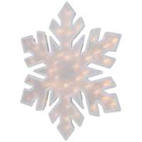 20" Lighted Snowflake Christmas Window Silhouette Décor