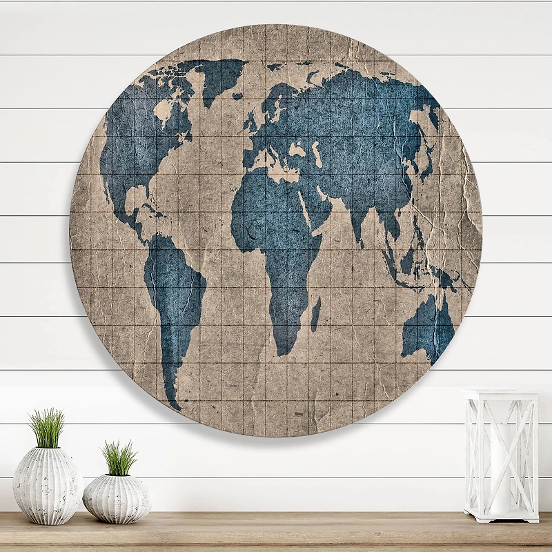Designart - Ancient Map of The World I