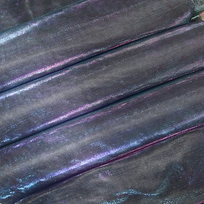 Feldman Blue & Pink Metallic Knit Fabric