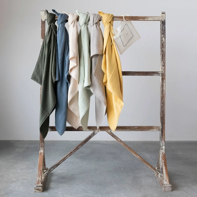 Hello Honey® Double Cloth Cotton Baby Blanket with Trim