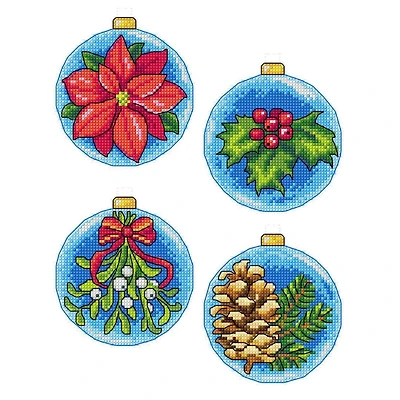 Crafting Spark Christmas Baubles Counted Cross Stitch Kit
