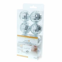 1.5" Silver Disco Ball Place Card Holders, 8ct. by Celebrate It™