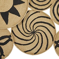 Tan & Black Iron Eclectic Wall Decoration