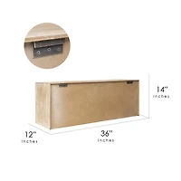 Natural Wooden Wine Bottle Display Shelf