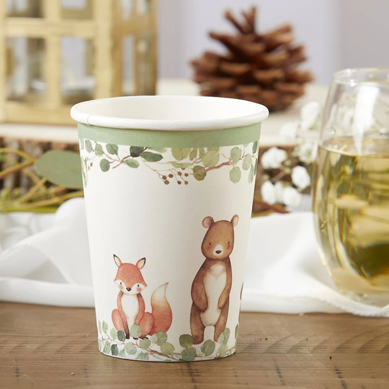 Kate Aspen® 8oz. Woodland Baby Paper Cups, 64ct.
