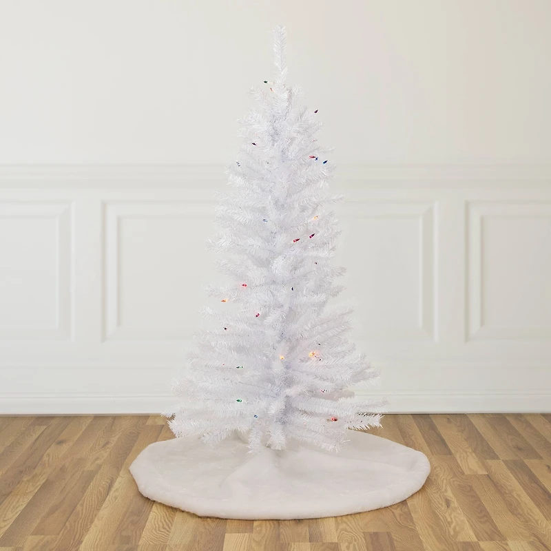 4ft. Pre-Lit Woodbury White Pine Artificial Christmas Tree