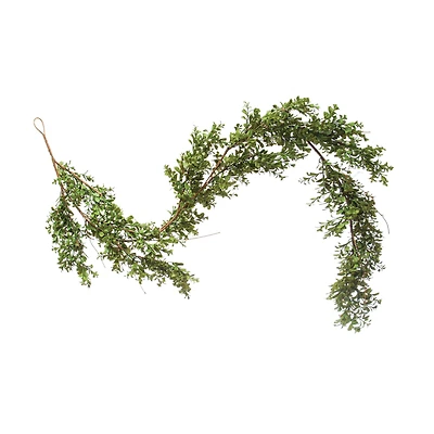 Hello Honey® 6ft. Faux Boxwood Garland