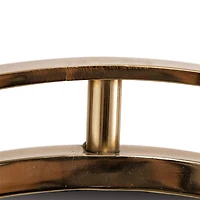 Glitzhome® 24" Deluxe Round Gold Mirror