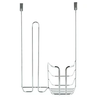 Kitchen Details Chrome 2-in-1 Over the Cabinet Cleaning Organizer