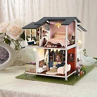 Wizardi Miniature Roombox: Villa Monet's Garden Dollhouse Kit