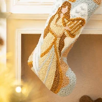 Glitzhome® 20" Angel Hooked Stocking