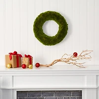 18" Green Moss Wreath