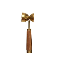 9.5" Gold Metal Jigger with Wood Handle by Ashland®