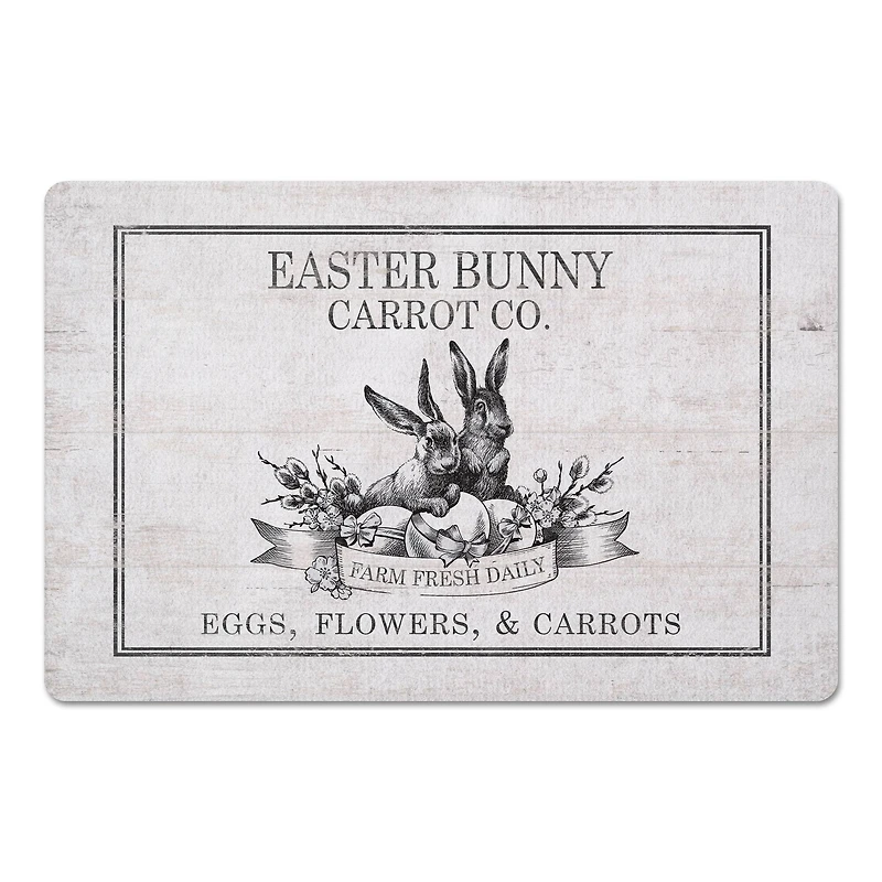 Easter Bunny Carrot Farm 4 27" x 18" Floor Mat