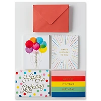 Rainbow Happy Birthday Cards & Envelopes by Recollections™, 4.25" x 5.5"