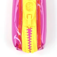 Everything Mary Pink & Yellow Transparent Zipper Pouch