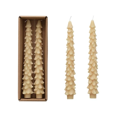 Hello Honey® Unscented Tree Shaped Taper Candles, 2ct.