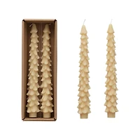 Hello Honey® Unscented Tree Shaped Taper Candles, 2ct.