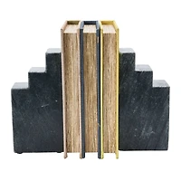 Hello Honey® 6.5" Geometric Marble Bookend Set