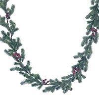 6ft. Shimmery Pine & Red Berry Garland by Ashland®