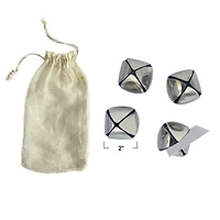 Hello Honey® Silver Round Metal Bell Place Card & Photo Holder Set