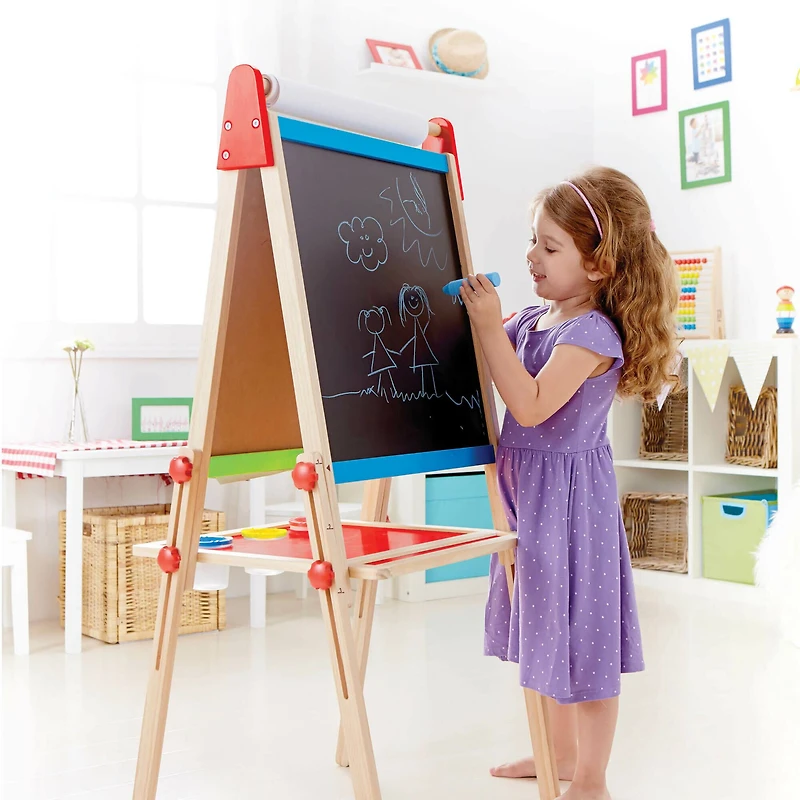 Hape All-in-One Easel Kid's Wooden Double-Sided Art Easel