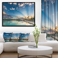 Designart - Moving Clouds Over Lake