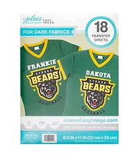 Jolee's Boutique® Easy Image® Dark Fabric Transfer Sheets, 18ct.