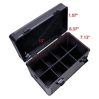Vaultz Black Tactical Divided Storage Box