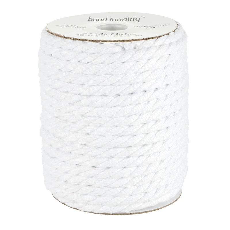 White Macramé Cording, 23.6yd. by Bead Landing™