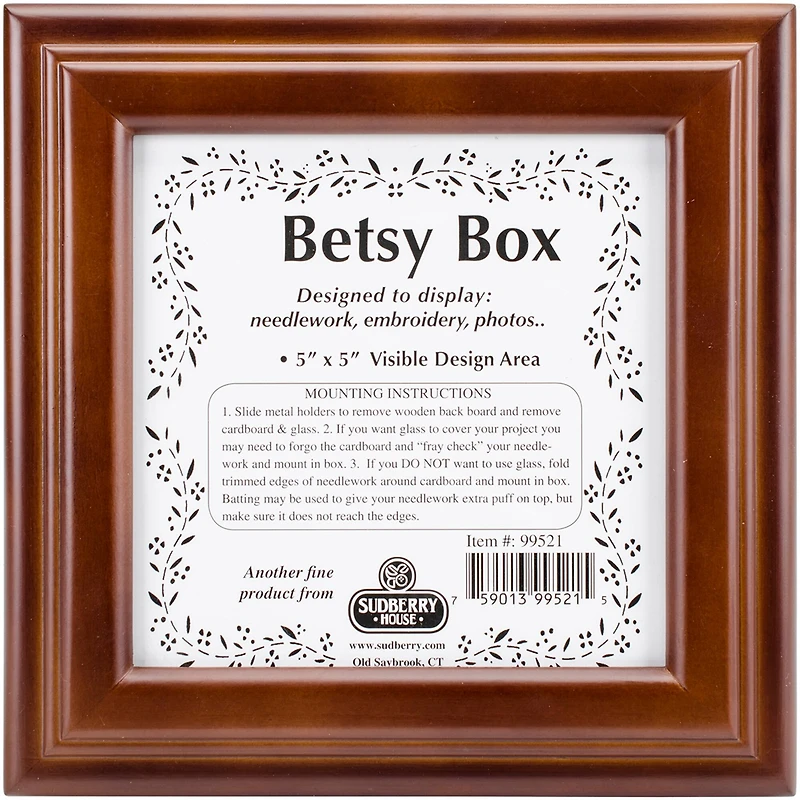 Sudberry House Mahogany Betsy Square Box