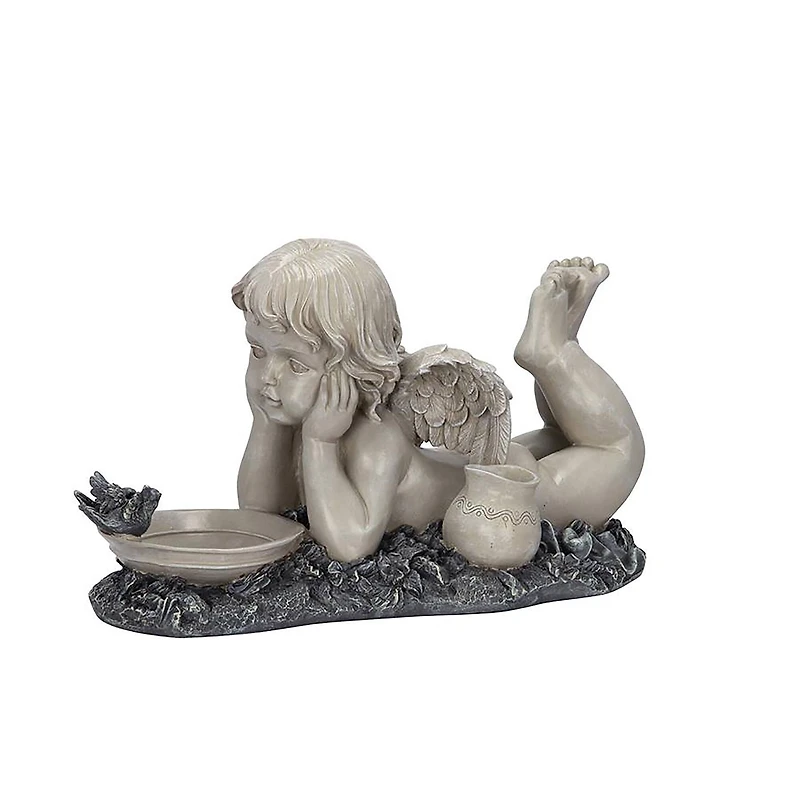 Design Toscano 18" Summertime Reflections Cherub Garden Statue