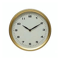 Hello Honey® 10" Brass Finish Metal Table Clock