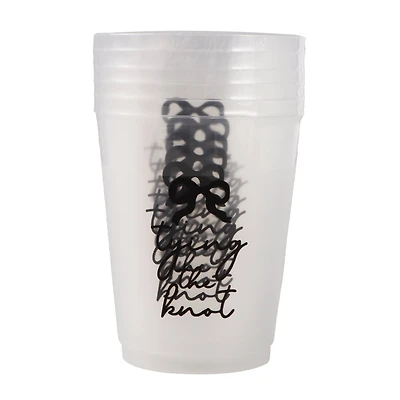 15.5oz. Tying the Knot Frosted Plastic Cups, 6ct. by Celebrate It™