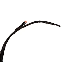 24" LED Lighted Black Weeping Halloween Twig Tree, Orange Lights