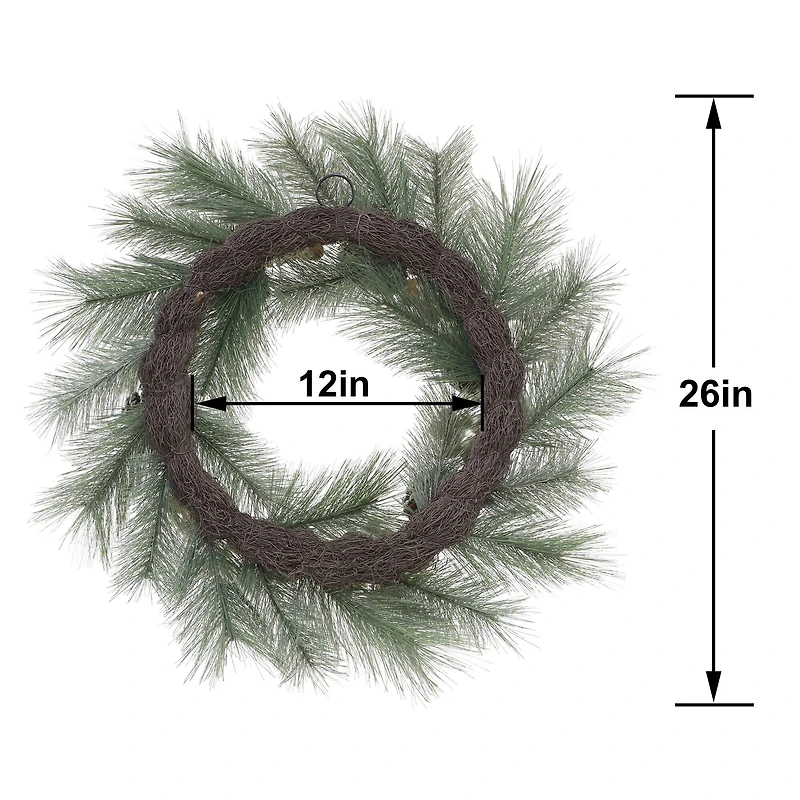 26" Gingerbread, Pinecone & Berry Wreath by Ashland®