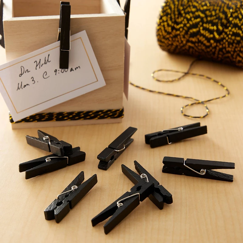 Black Medium Clothespins By Recollections™