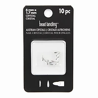 6mm Crystal Raindrop Glue-On Austrian Crystals by Bead Landing™, 10ct.