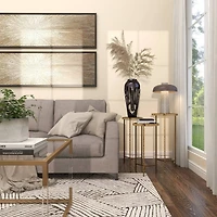 19" Black Aluminum Drip Vase with Melting Designed Body