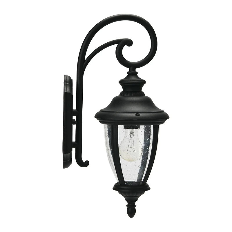 Hello Honey® Robert Stevenson Lighting Prestwick Matte Black Metal & Glass Outdoor Light