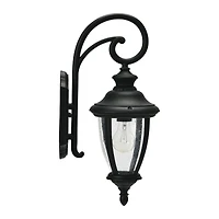 Hello Honey® Robert Stevenson Lighting Prestwick Matte Black Metal & Glass Outdoor Light
