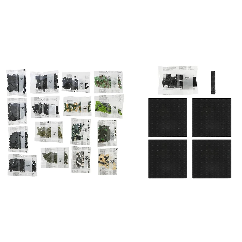 10" x 10" Panda Pixelated Brick Art Kit by Make Market®