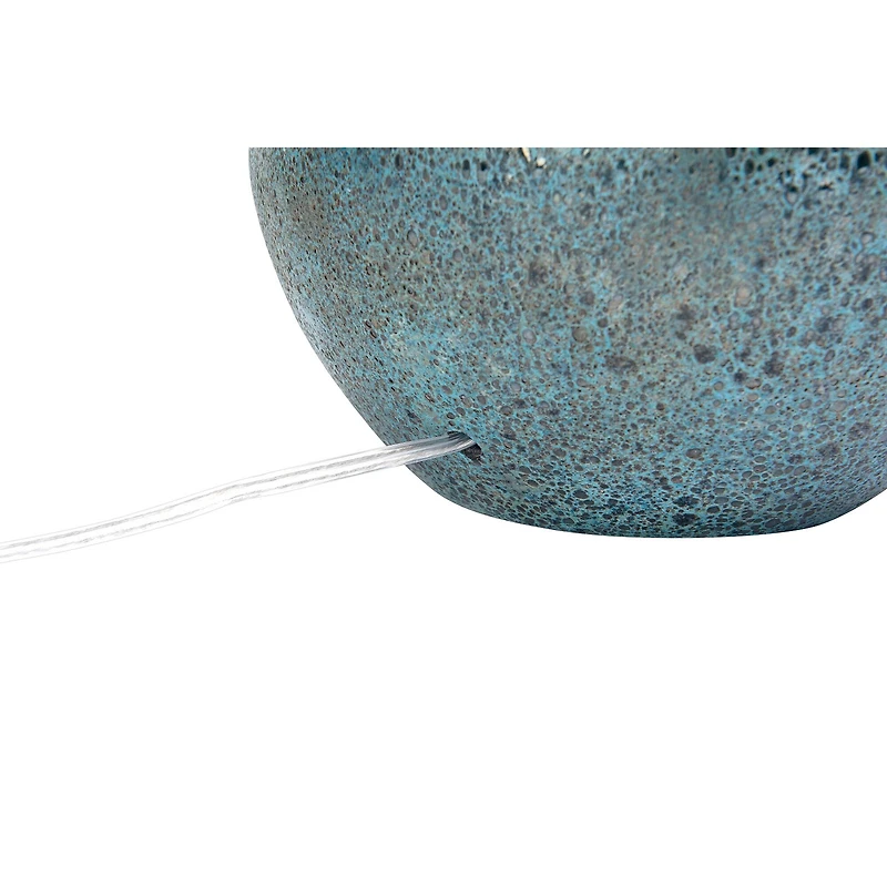 Hello Honey® 32" Opal Finished Glass Table Lamp with Linen Shade