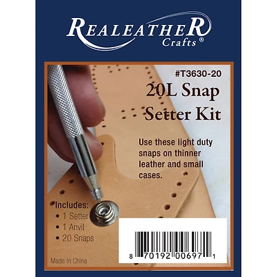 Realeather® Leather Snaps & Setter Kit